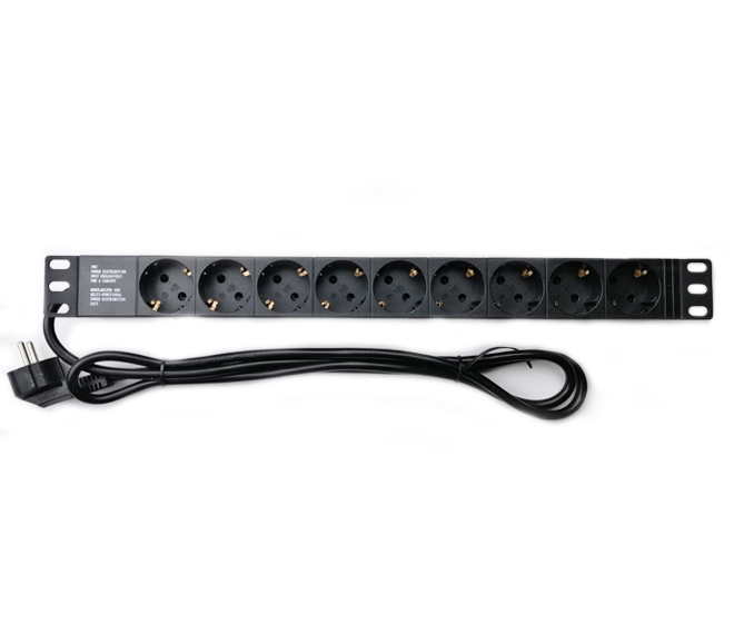 Блок 9 розеток CSV 1U 19